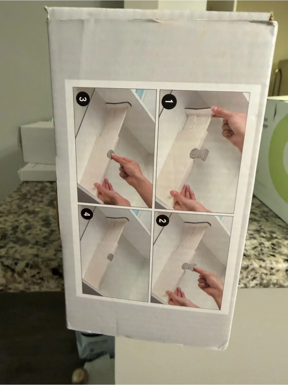 Onyx Beige Expandable Drawer Dividers - Set of 5